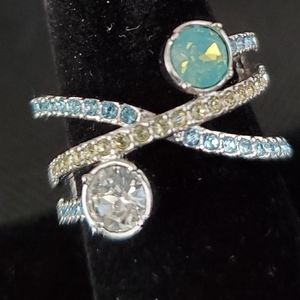 Silver Rhinestone Lia Sophia Ring